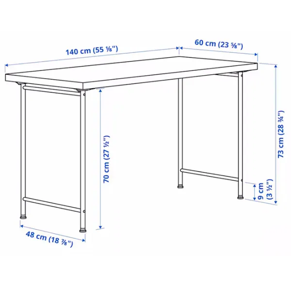 Masă de birou Ikea Lagkapten/Spand PAL/ Stejar Sonoma photo 5 Masă de birou Ikea Lagkapten/Spand PAL/ Stejar Sonoma photo 5