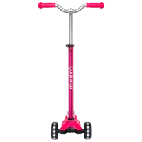 Детский трёхколёсный самокат Micro Maxi Deluxe Pro LED (MMD040) 50 кг/ Розовый photo 2