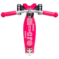 Детский трёхколёсный самокат Micro Maxi Deluxe Pro LED (MMD040) 50 кг/ Розовый photo 3