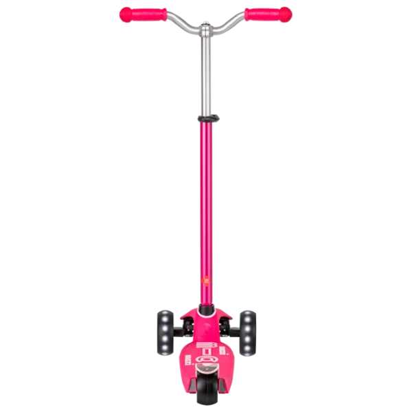 Детский трёхколёсный самокат Micro Maxi Deluxe Pro LED (MMD040) 50 кг/ Розовый photo 4