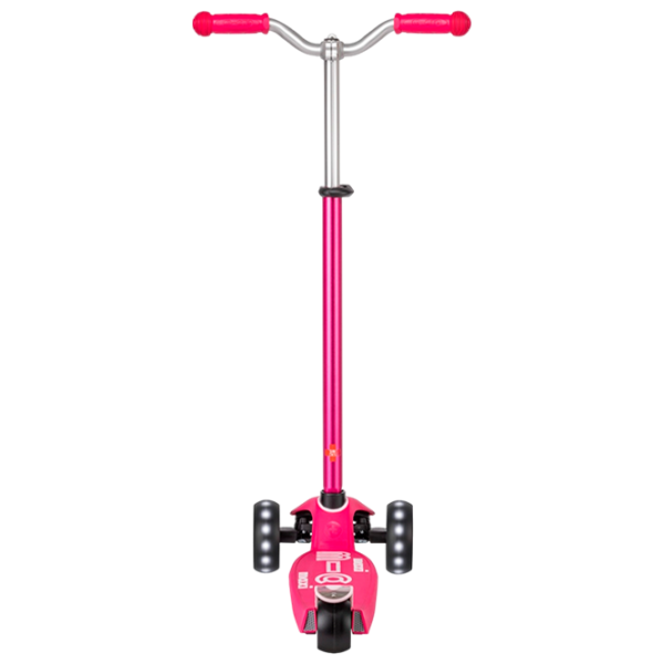Детский трёхколёсный самокат Micro Maxi Deluxe Pro LED (MMD040) 50 кг/ Розовый photo 4