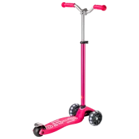 Детский трёхколёсный самокат Micro Maxi Deluxe Pro LED (MMD040) 50 кг/ Розовый photo 5