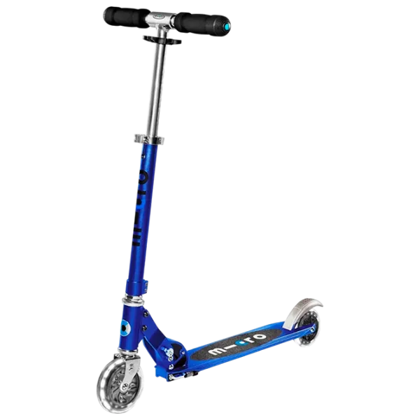 Trotinetă pentru copii cu două roți Micro Sprite LED (SA0231) 100 kg/ Sapphire Blue photo 1