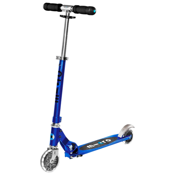 Trotinetă pentru copii cu două roți Micro Sprite LED (SA0231) 100 kg/ Sapphire Blue photo 1