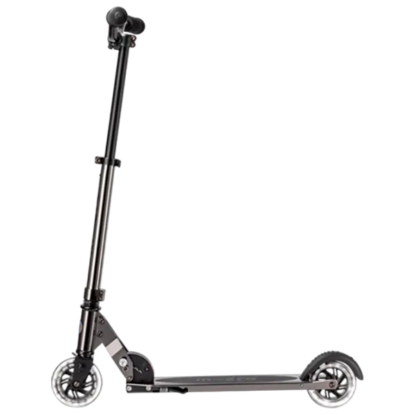 Детский двухколёсный самокат Micro Sprite LED (SA0243) 100 кг/ Неохромный черный photo 2