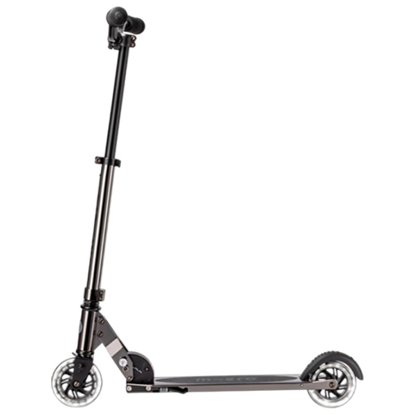 Детский двухколёсный самокат Micro Sprite LED (SA0243) 100 кг/ Неохромный черный photo 2