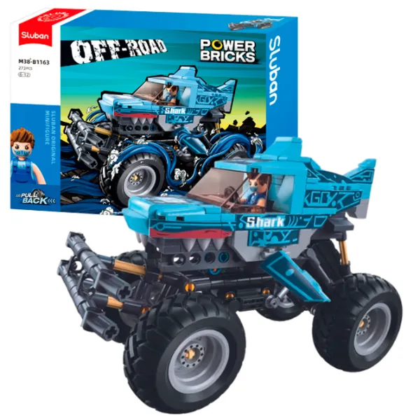 Конструктор Sluban Monster Truck Транспорт/ Синий photo 2 Конструктор Sluban Monster Truck Транспорт/ Синий photo 2