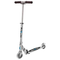 Trotinetă pentru copii cu două roți Micro Sprite LED (SA0216) 100 kg/ Silver Matt