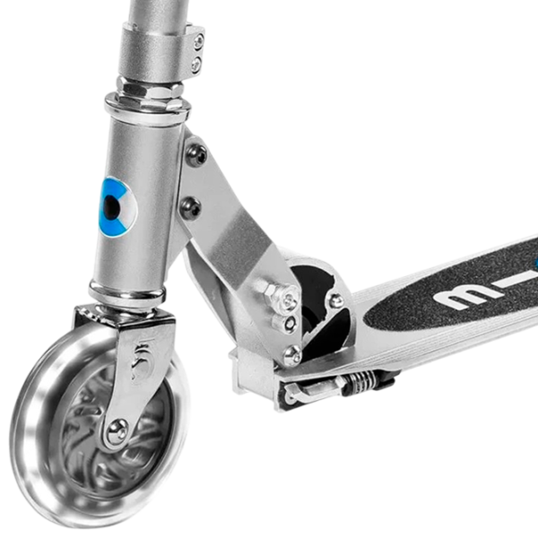 Trotinetă pentru copii cu două roți Micro Sprite LED (SA0216) 100 kg/ Silver Matt photo 2