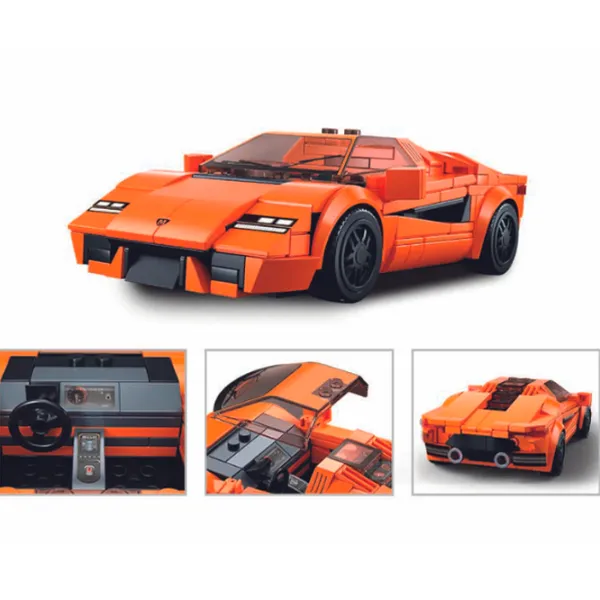 Конструктор Sluban Sport Car Автомобиль/ Оранжевый photo 5 Конструктор Sluban Sport Car Автомобиль/ Оранжевый photo 5
