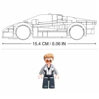 Конструктор Sluban Sport Car Автомобиль/ Оранжевый photo 6