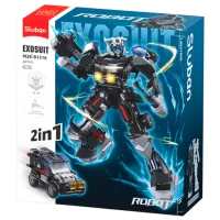 Constructor Sluban Robot police car Robot/ Gray