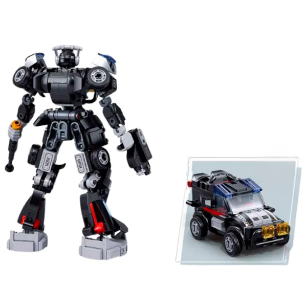 Конструктор Sluban Robot police car Робот/ Серый photo 3 Конструктор Sluban Robot police car Робот/ Серый photo 3