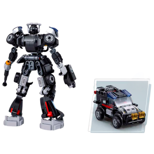 Конструктор Sluban Robot police car Робот/ Серый photo 3 Конструктор Sluban Robot police car Робот/ Серый photo 3