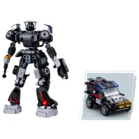 Constructor Sluban Robot police car Robot/ Gray photo 3