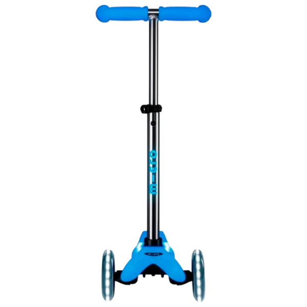 Trotinetă pentru copii cu trei roți Micro Mini Deluxe Glow LED Plus (MMD211) 50 kg/ Artic Blue photo 2