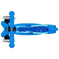 Детский трёхколёсный самокат Micro Mini Deluxe Glow LED Plus (MMD211) 50 кг/ Арктический синий photo 3
