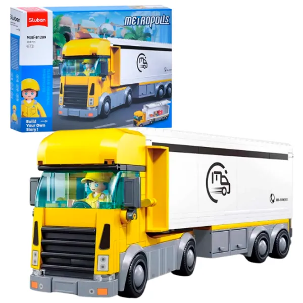 Constructor Sluban Delivery truck Transport/ Yellow photo 3 Constructor Sluban Delivery truck Transport/ Yellow photo 3