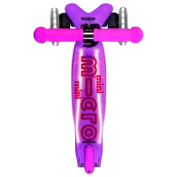 Trotinetă pentru copii cu trei roți Micro Mini Deluxe Glow LED (MMD217) 50 kg/ Frosty Pink photo 2