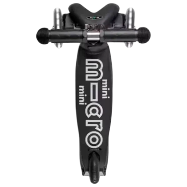 Trotinetă pentru copii cu trei roți Micro Mini 3in1 Deluxe ECO LED (MMD168) 50 kg/ Black photo 4