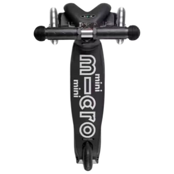 Trotinetă pentru copii cu trei roți Micro Mini 3in1 Deluxe ECO LED (MMD168) 50 kg/ Black photo 4