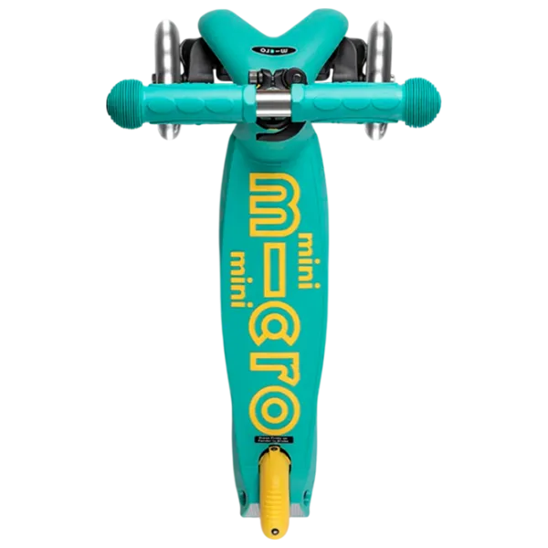 Trotinetă pentru copii cu trei roți Micro Mini 3in1 Deluxe ECO LED (MMD169) 50 kg/ Mint photo 4