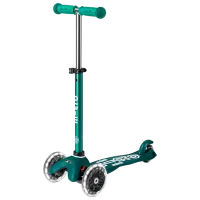 Trotinetă pentru copii cu trei roți Micro Mini 3in1 Deluxe ECO LED (MMD167) 50 kg/ Green photo 4