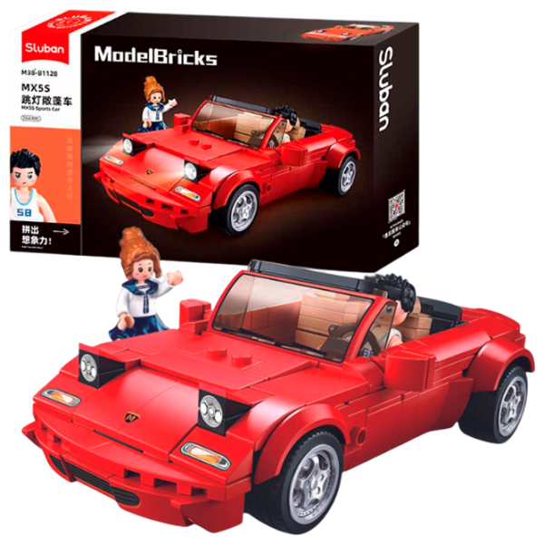 Constructor Sluban MX5 Mașină/ Red photo 1 Constructor Sluban MX5 Mașină/ Red photo 1