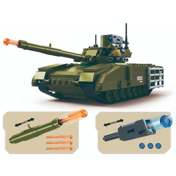 Конструктор Sluban T-14S Танк/ Хаки photo 4 Конструктор Sluban T-14S Танк/ Хаки photo 4