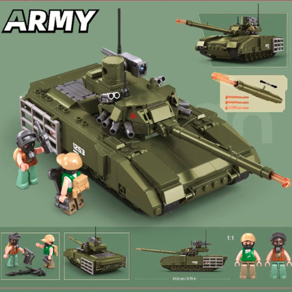 Конструктор Sluban T-14S Танк/ Хаки photo 7 Конструктор Sluban T-14S Танк/ Хаки photo 7