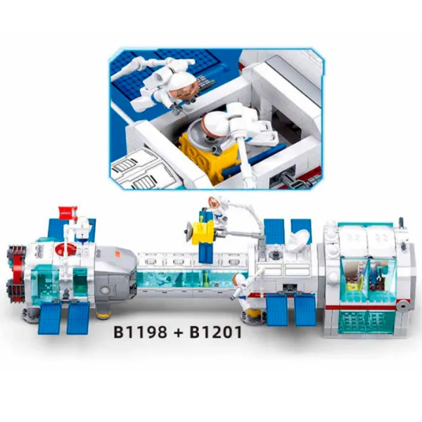 Constructor Sluban Spatial Basic Mode Stație spațială/ White photo 5 Constructor Sluban Spatial Basic Mode Stație spațială/ White photo 5