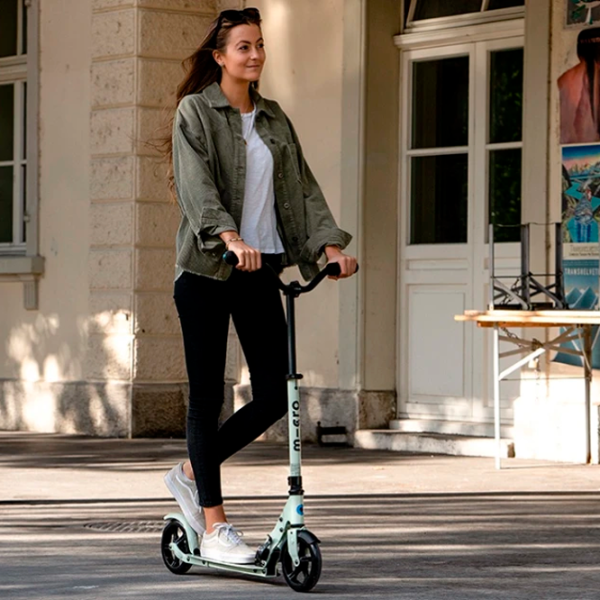 Trotinetă pentru copii cu două roți Micro Speed Deluxe (SA0211) 100 kg/ Clay photo 6