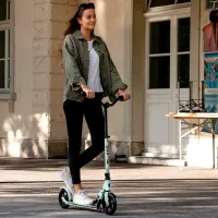 Trotinetă pentru copii cu două roți Micro Speed Deluxe (SA0211) 100 kg/ Clay photo 6