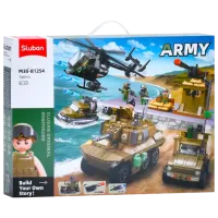 Constructor Sluban Military vehicles Transport/ Khaki