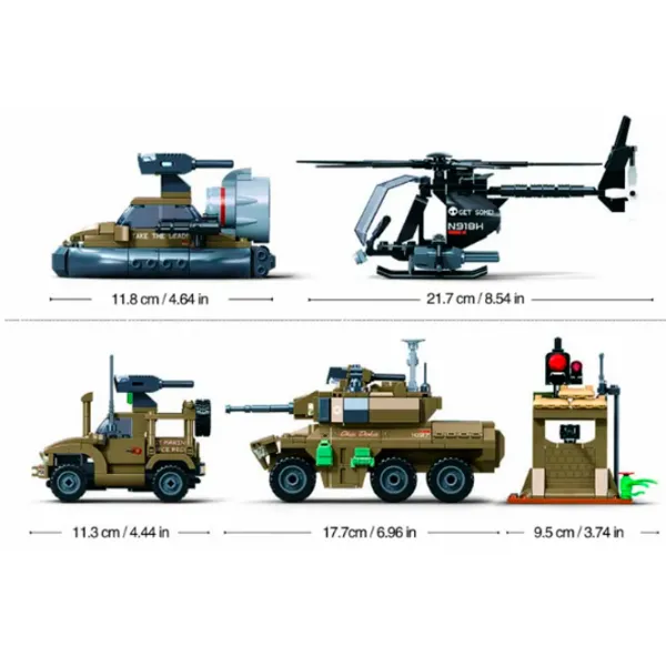 Constructor Sluban Military vehicles Transport/ Khaki photo 4 Constructor Sluban Military vehicles Transport/ Khaki photo 4