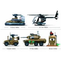 Конструктор Sluban Military vehicles Транспорт/ Хаки photo 4