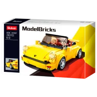 Constructor Sluban German Sports Car Mașină/ Yellow