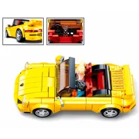 Конструктор Sluban German Sports Car Автомобиль/ Желтый photo 4