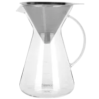 Турка Fissman POUR OVER 0.9л / Металл / Прозрачный photo 2