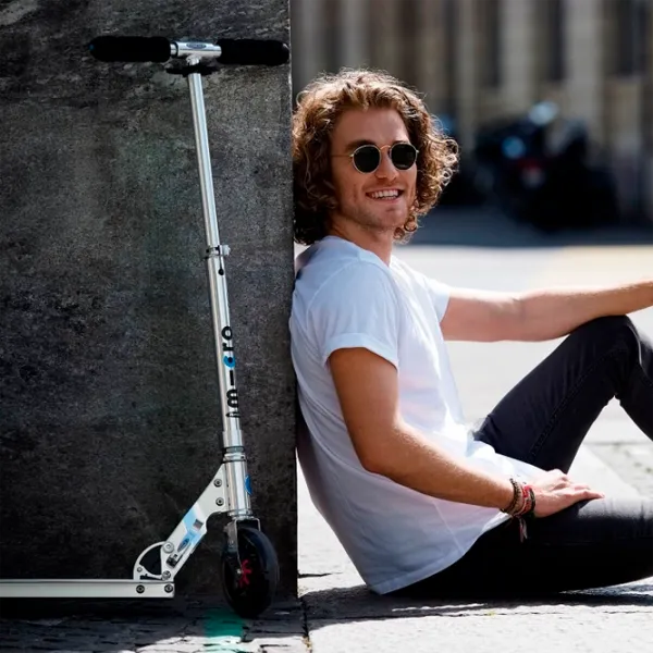 Детский двухколёсный самокат Micro Speed (SA0142) 100 кг/ Серебряный photo 6