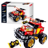 Constructor cu telecomandă Sluban SUV Transport/ Red