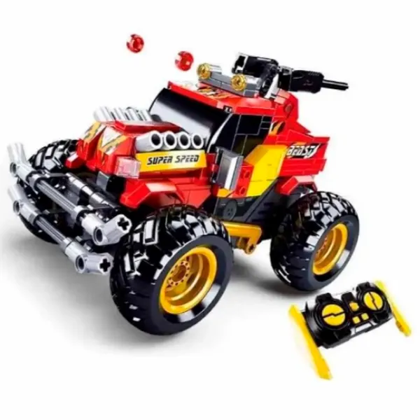 Constructor cu telecomandă Sluban SUV Transport/ Red photo 2