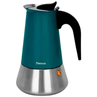 Cafetieră gheizer Fissman 3242 0.3l / Inox / Turquoise