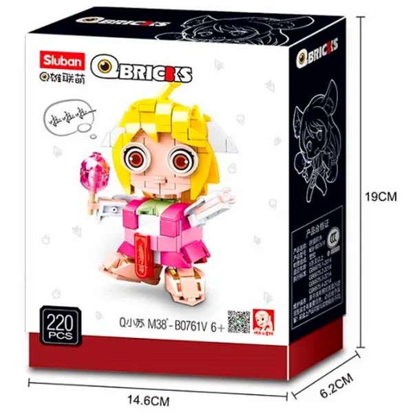Constructor Sluban Su Figuri/ Pink photo 3