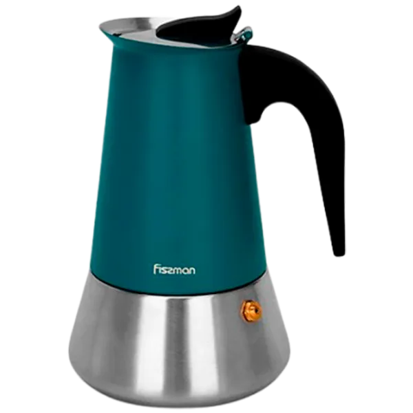 Cafetieră gheizer Fissman 3243 0.45l / Inox / Turquoise photo 1