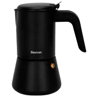 Гейзерная кофеварка Fissman 3243 0.3л / Нержавеющая сталь / Черный