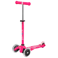 Trotinetă pentru copii cu trei roți Micro Mini 3in1 Deluxe Plus LED (MMD146) 50 kg/ Pink photo 2