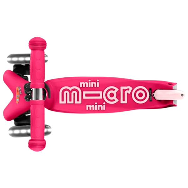 Trotinetă pentru copii cu trei roți Micro Mini 3in1 Deluxe Plus LED (MMD146) 50 kg/ Pink photo 4