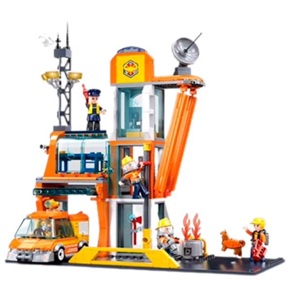 Constructor Sluban Fire Station Pompieri/ Orange photo 3