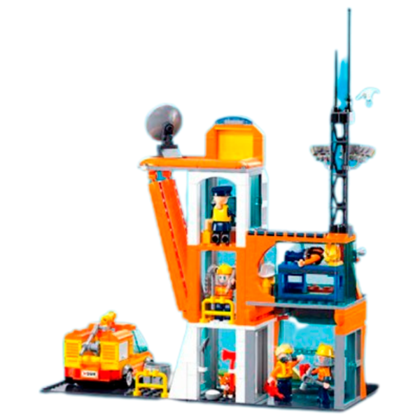 Constructor Sluban Fire Station Pompieri/ Orange photo 4